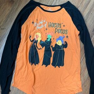 Hocus Pocus Long Sleeve Baseball Tee - XXL NWOT